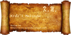 Král Melinda névjegykártya